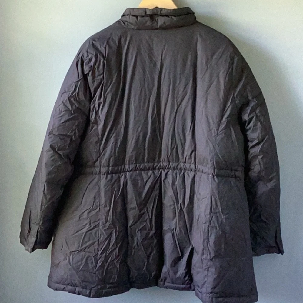 EILEEN FISHER Black Down Puffer Coat Size XL - Picture 6 of 11